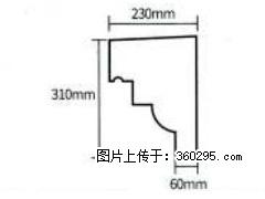 产品分解图型 - 檐口线，型号：SX311-YK-3，规格：230x310mm(3) - 珠海三象EPS建材 zh.sx311.cc
